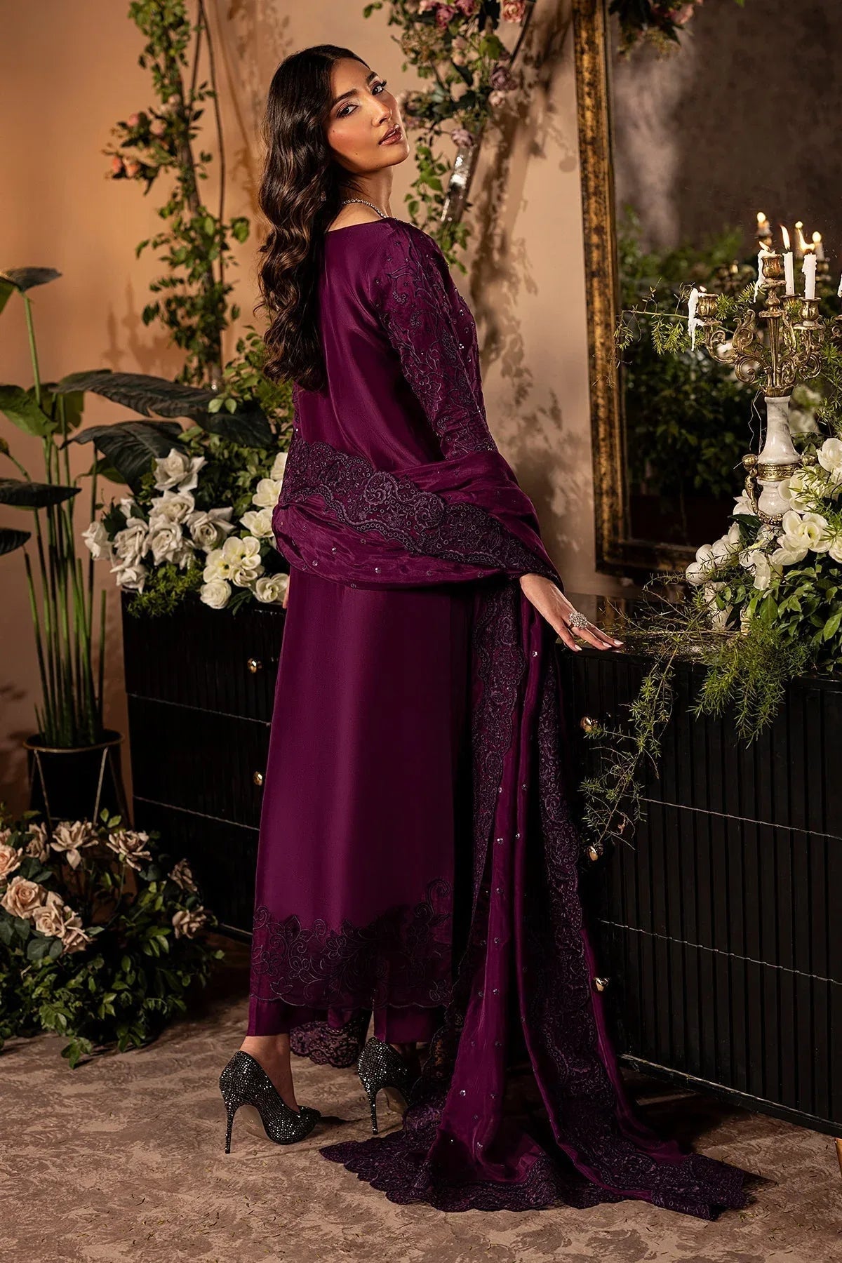 Mina Kashif | Loona Lawn 25 | Jade - Aqsa Fabrics