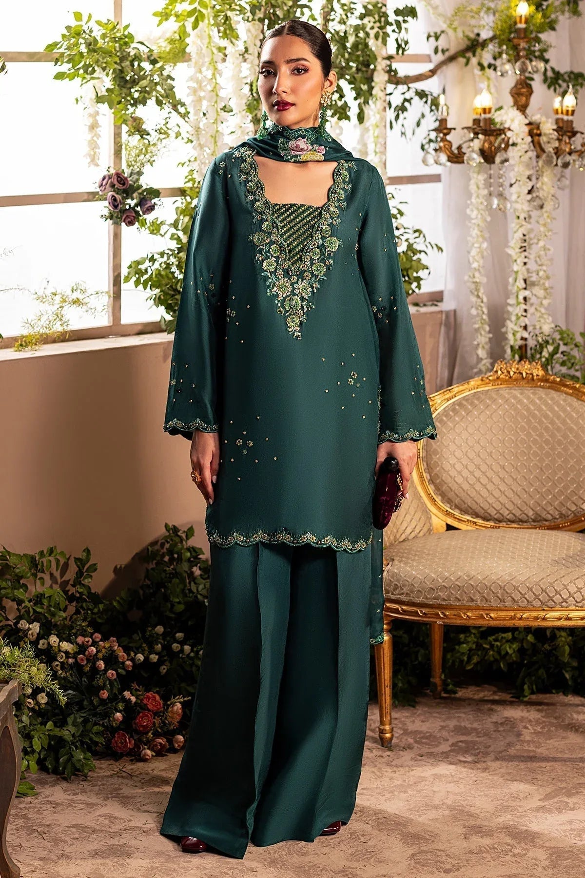 Mina Kashif | Loona Lawn 25 | Zircon - Aqsa Fabrics