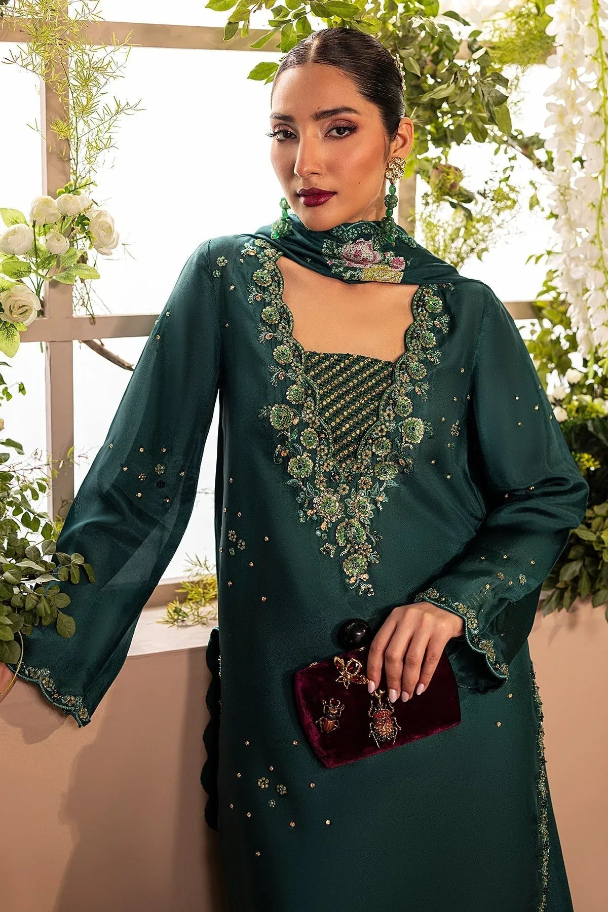 Mina Kashif | Loona Lawn 25 | Zircon - Aqsa Fabrics