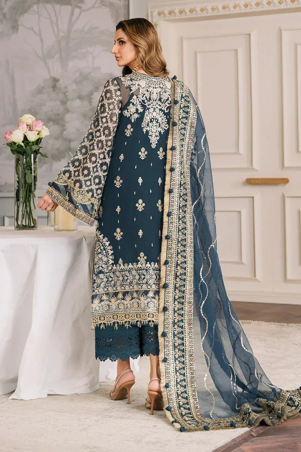 Baroque | Chantelle Embroidered Collection | CH12-01 - Aqsa Fabrics