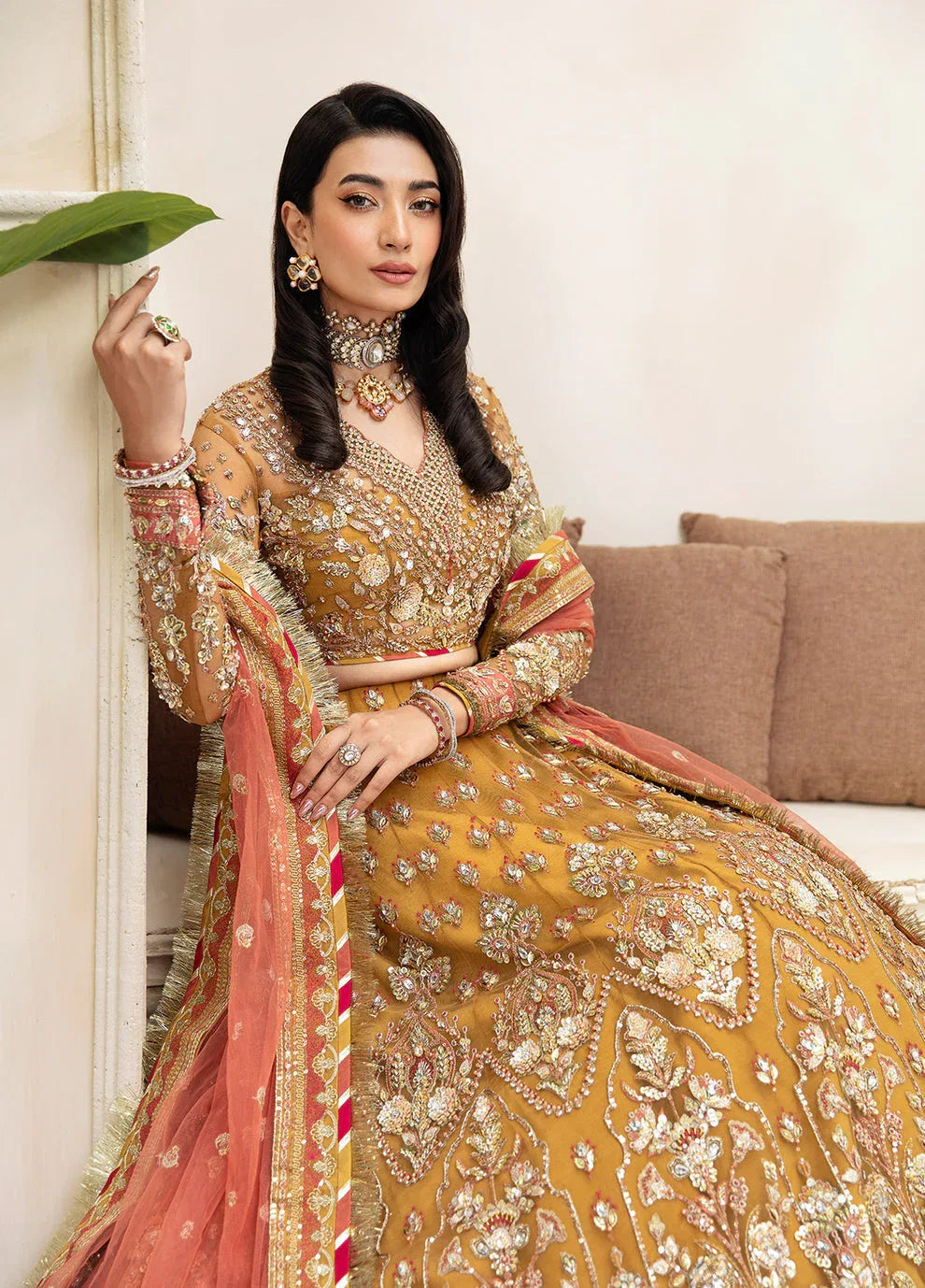 Gulaal | Wedding Formals | Miraas GL-WS-23V1-35 - Aqsa Fabrics