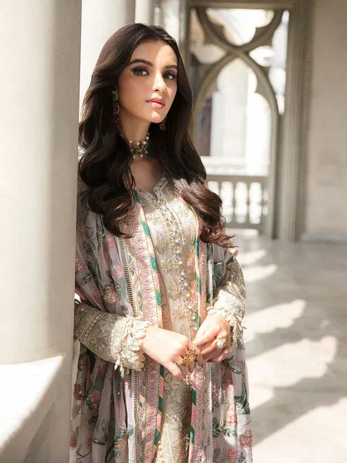 Gulaal | Embroidered Chiffon | CEMILE 03 - Aqsa Fabrics