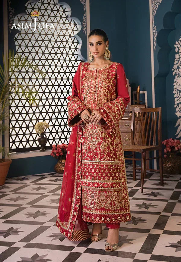 Asim Jofa | Fasana e Ishq Eid Luxury Lawn | AJFI-10 - Aqsa Fabrics