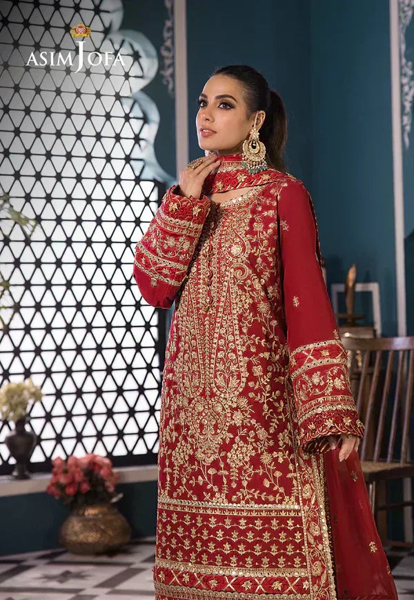 Asim Jofa | Fasana e Ishq Eid Luxury Lawn | AJFI-10 - Aqsa Fabrics
