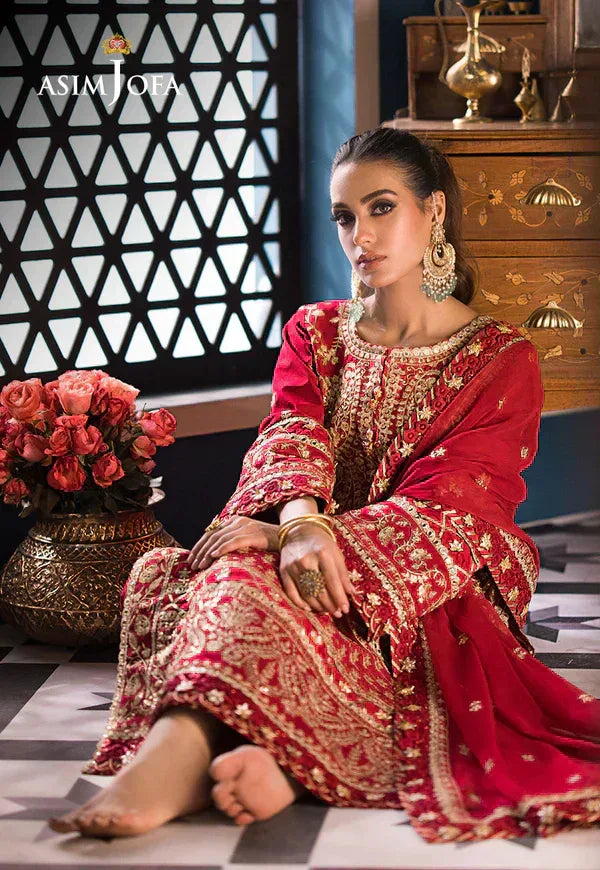Asim Jofa | Fasana e Ishq Eid Luxury Lawn | AJFI-10 - Aqsa Fabrics