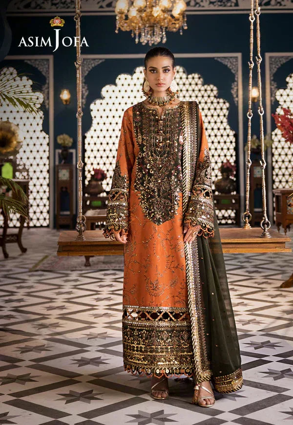 Asim Jofa | Fasana e Ishq Eid Luxury Lawn | AJFI-24 - Aqsa Fabrics