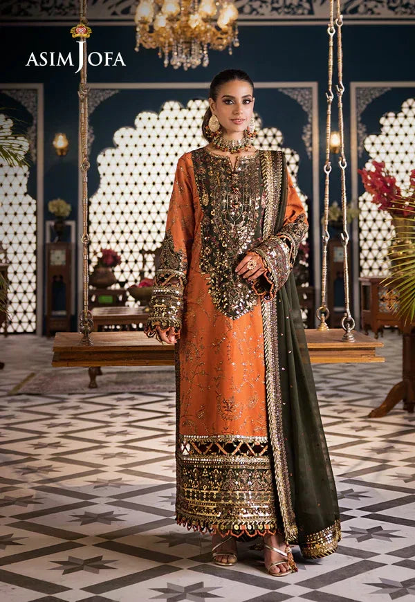 Asim Jofa | Fasana e Ishq Eid Luxury Lawn | AJFI-24 - Aqsa Fabrics