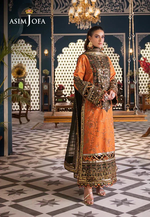 Asim Jofa | Fasana e Ishq Eid Luxury Lawn | AJFI-24 - Aqsa Fabrics