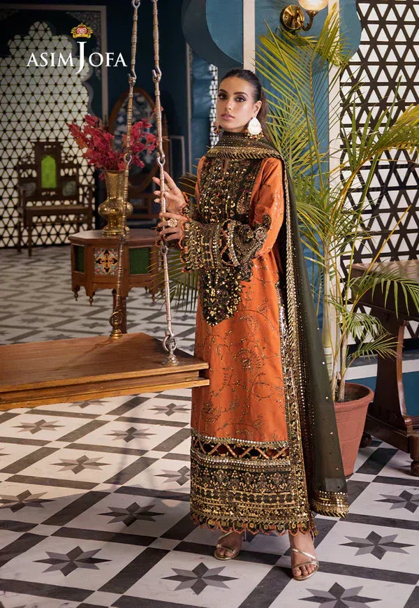Asim Jofa | Fasana e Ishq Eid Luxury Lawn | AJFI-24 - Aqsa Fabrics