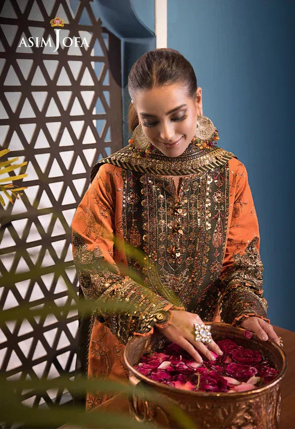 Asim Jofa | Fasana e Ishq Eid Luxury Lawn | AJFI-24 - Aqsa Fabrics