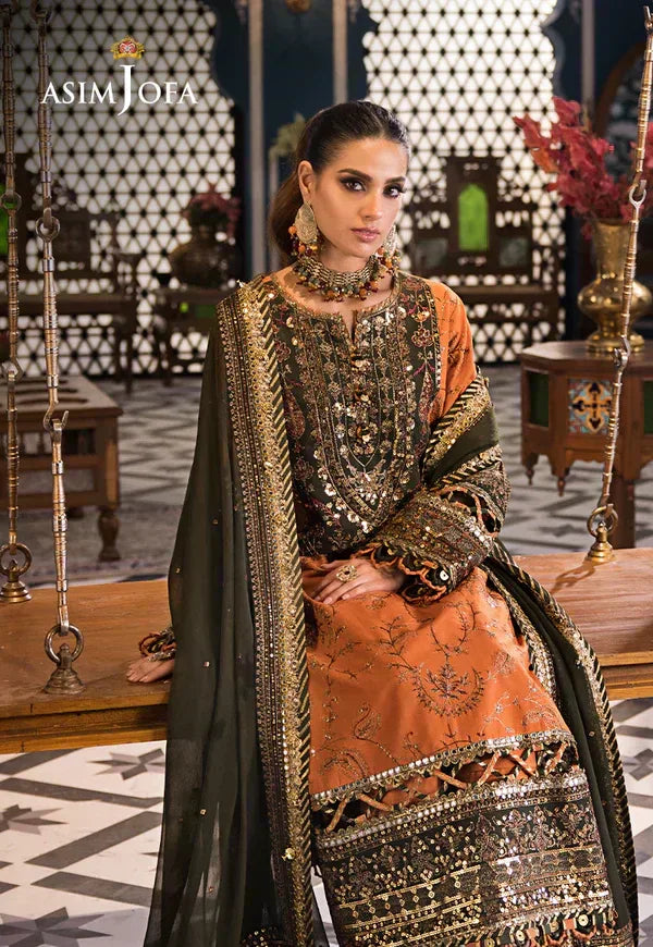 Asim Jofa | Fasana e Ishq Eid Luxury Lawn | AJFI-24 - Aqsa Fabrics