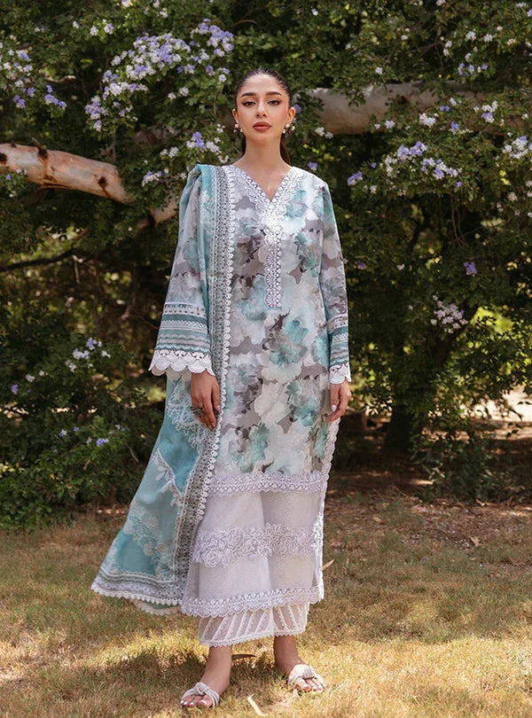 Zainab Chottani | Tahra Lawn 24 | ZINNIA - D 3B - Aqsa Fabrics