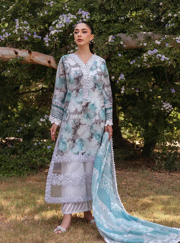 Zainab Chottani | Tahra Lawn 24 | ZINNIA - D 3B - Aqsa Fabrics