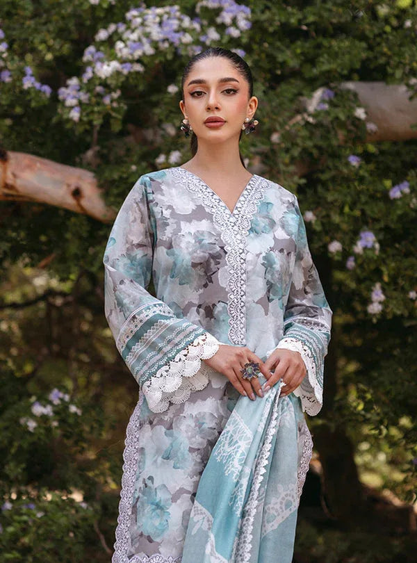 Zainab Chottani | Tahra Lawn 24 | ZINNIA - D 3B - Aqsa Fabrics