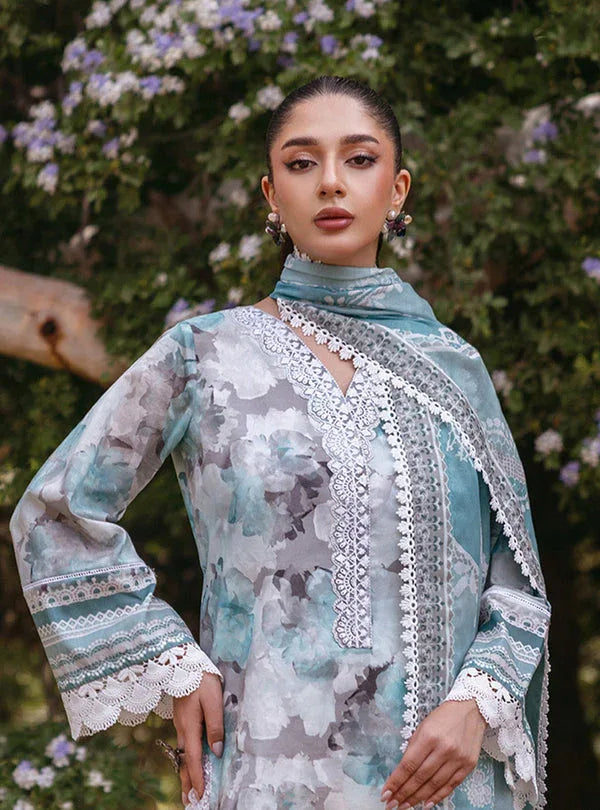 Zainab Chottani | Tahra Lawn 24 | ZINNIA - D 3B - Aqsa Fabrics
