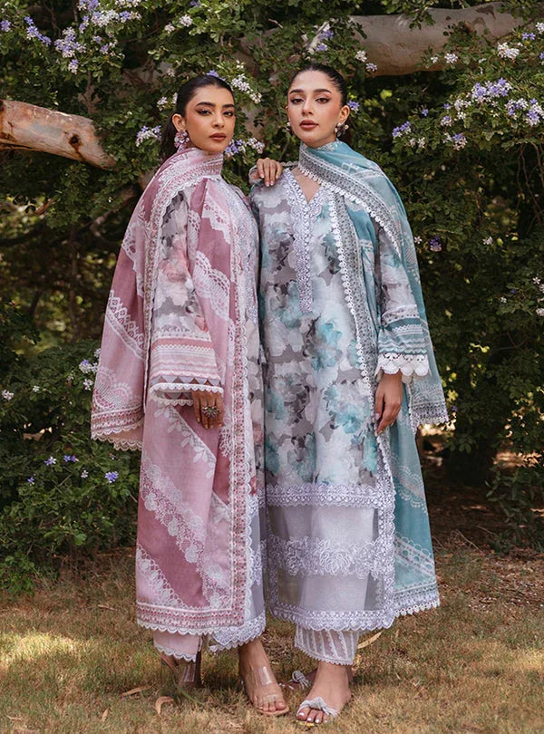 Zainab Chottani | Tahra Lawn 24 | ZINNIA - D 3A - Aqsa Fabrics