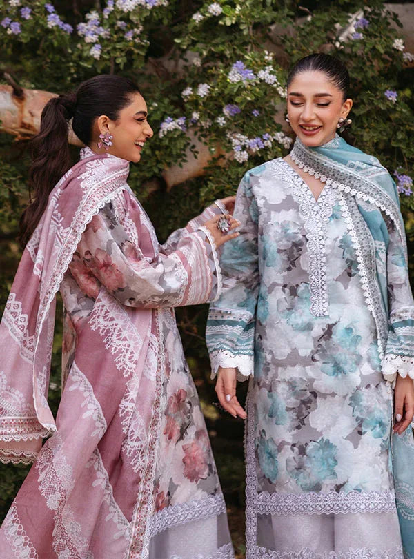 Zainab Chottani | Tahra Lawn 24 | ZINNIA - D 3A - Aqsa Fabrics