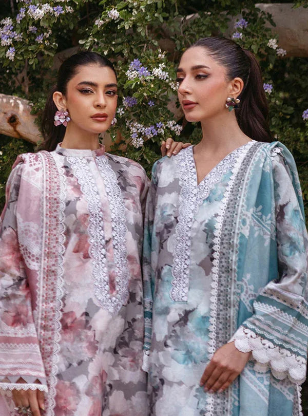 Zainab Chottani | Tahra Lawn 24 | ZINNIA - D 3A - Aqsa Fabrics