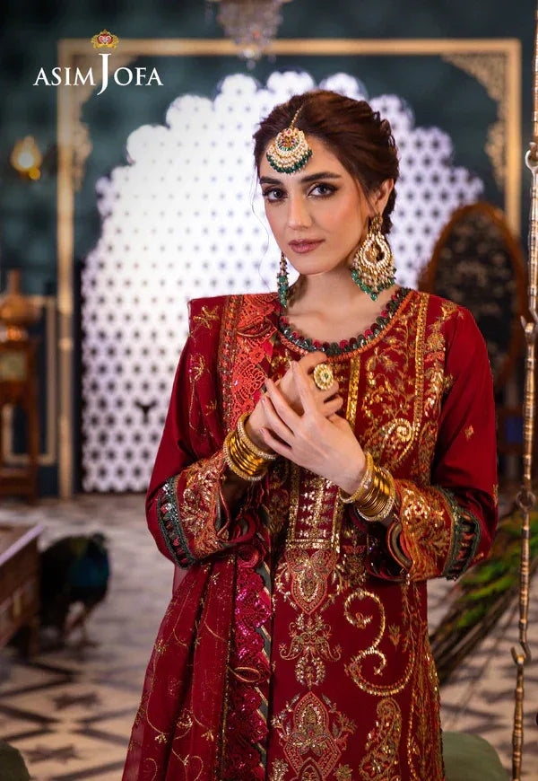 Asim Jofa | Fasana e Ishq Eid Luxury Lawn | AJFI-21 - Aqsa Fabrics