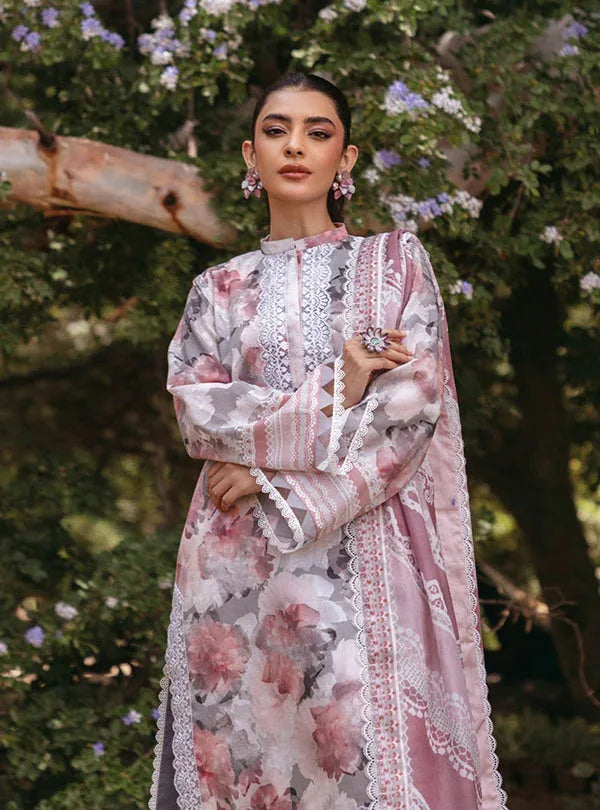 Zainab Chottani | Tahra Lawn 24 | ZINNIA - D 3A - Aqsa Fabrics