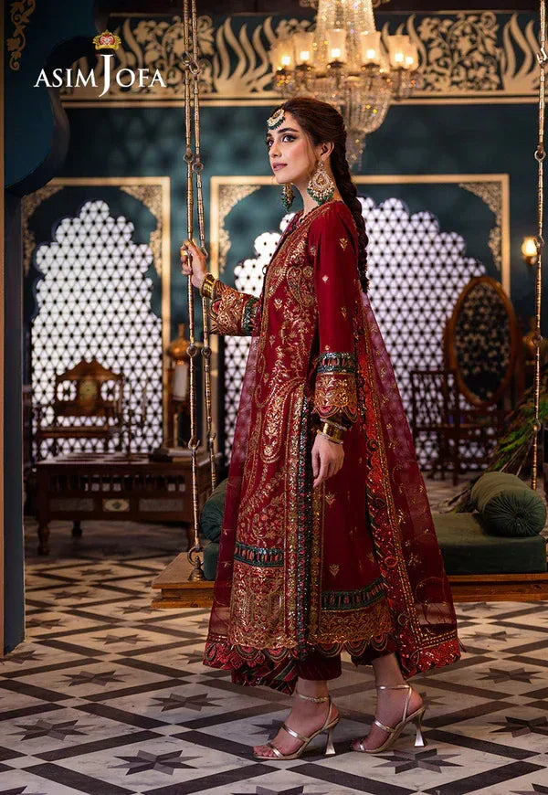 Asim Jofa | Fasana e Ishq Eid Luxury Lawn | AJFI-21 - Aqsa Fabrics