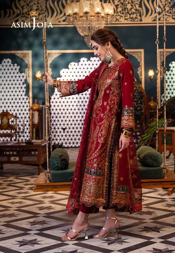 Asim Jofa | Fasana e Ishq Eid Luxury Lawn | AJFI-21 - Aqsa Fabrics