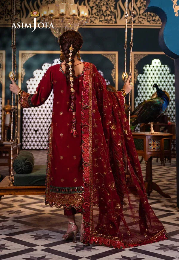 Asim Jofa | Fasana e Ishq Eid Luxury Lawn | AJFI-21 - Aqsa Fabrics