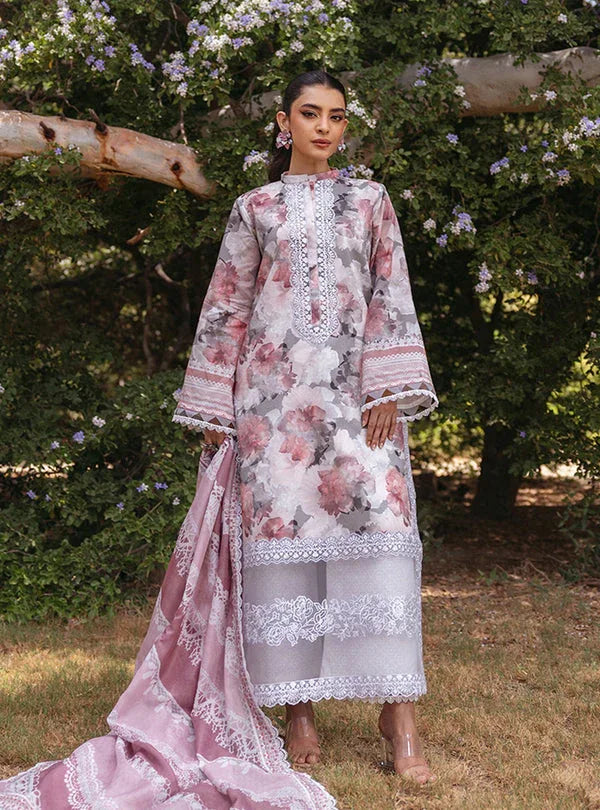 Zainab Chottani | Tahra Lawn 24 | ZINNIA - D 3A - Aqsa Fabrics