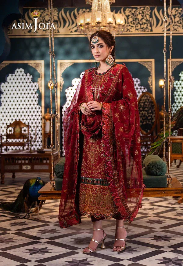 Asim Jofa | Fasana e Ishq Eid Luxury Lawn | AJFI-21 - Aqsa Fabrics