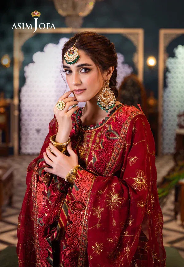 Asim Jofa | Fasana e Ishq Eid Luxury Lawn | AJFI-21 - Aqsa Fabrics