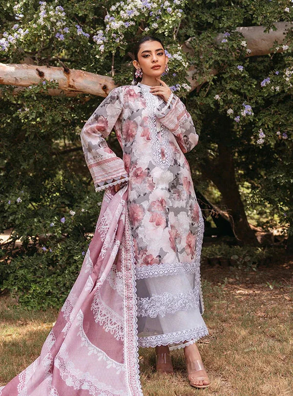 Zainab Chottani | Tahra Lawn 24 | ZINNIA - D 3A - Aqsa Fabrics