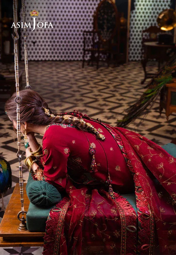 Asim Jofa | Fasana e Ishq Eid Luxury Lawn | AJFI-21 - Aqsa Fabrics