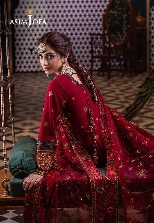 Asim Jofa | Fasana e Ishq Eid Luxury Lawn | AJFI-21 - Aqsa Fabrics