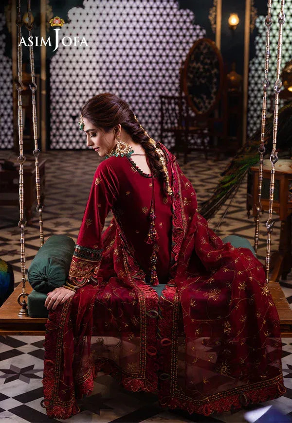 Asim Jofa | Fasana e Ishq Eid Luxury Lawn | AJFI-21 - Aqsa Fabrics