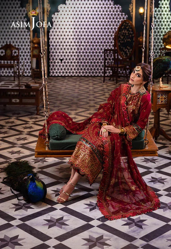 Asim Jofa | Fasana e Ishq Eid Luxury Lawn | AJFI-21 - Aqsa Fabrics