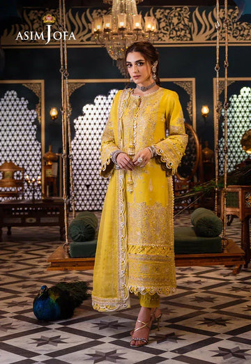 Asim Jofa | Fasana e Ishq Eid Luxury Lawn | AJFI-29 - Aqsa Fabrics