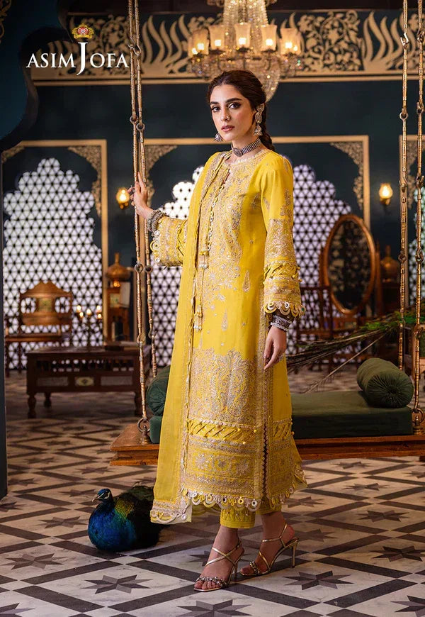 Asim Jofa | Fasana e Ishq Eid Luxury Lawn | AJFI-29 - Aqsa Fabrics