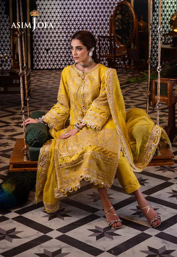 Asim Jofa | Fasana e Ishq Eid Luxury Lawn | AJFI-29 - Aqsa Fabrics