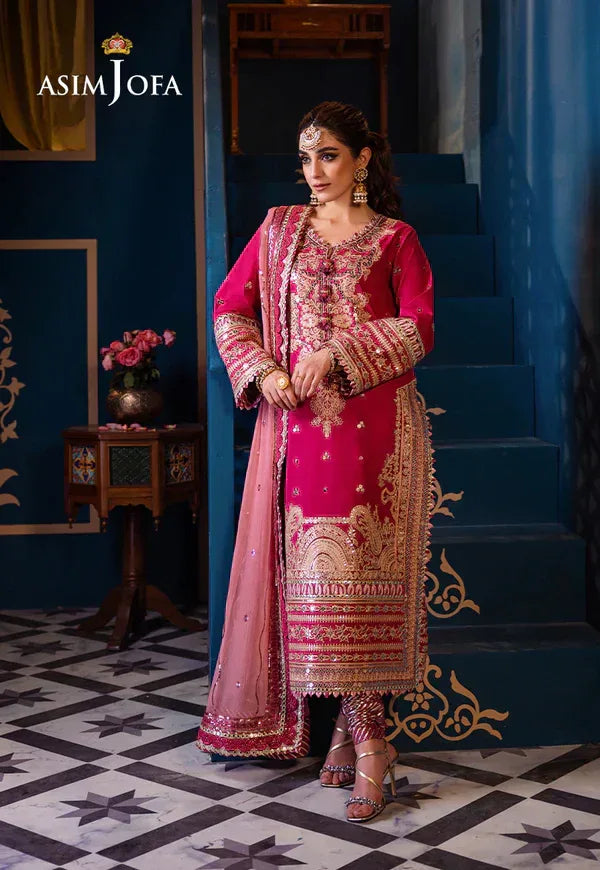 Asim Jofa | Fasana e Ishq Eid Luxury Lawn | AJFI-18 - Aqsa Fabrics