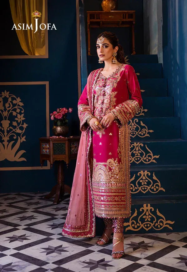 Asim Jofa | Fasana e Ishq Eid Luxury Lawn | AJFI-18 - Aqsa Fabrics