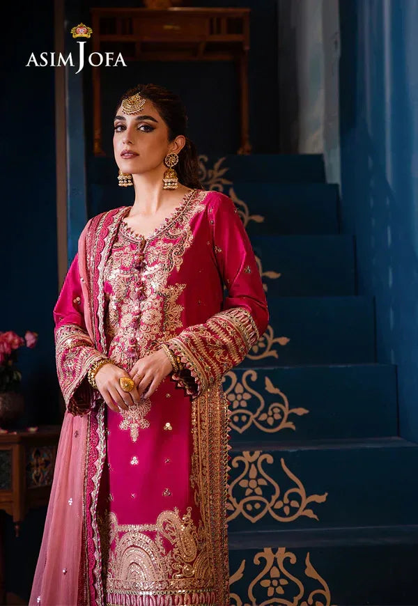 Asim Jofa | Fasana e Ishq Eid Luxury Lawn | AJFI-18 - Aqsa Fabrics