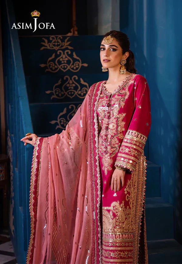 Asim Jofa | Fasana e Ishq Eid Luxury Lawn | AJFI-18 - Aqsa Fabrics