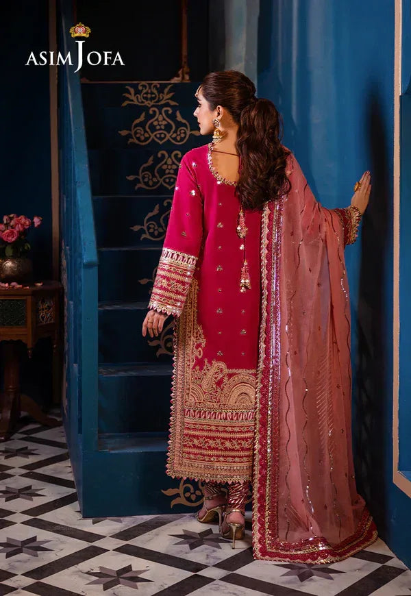 Asim Jofa | Fasana e Ishq Eid Luxury Lawn | AJFI-18 - Aqsa Fabrics