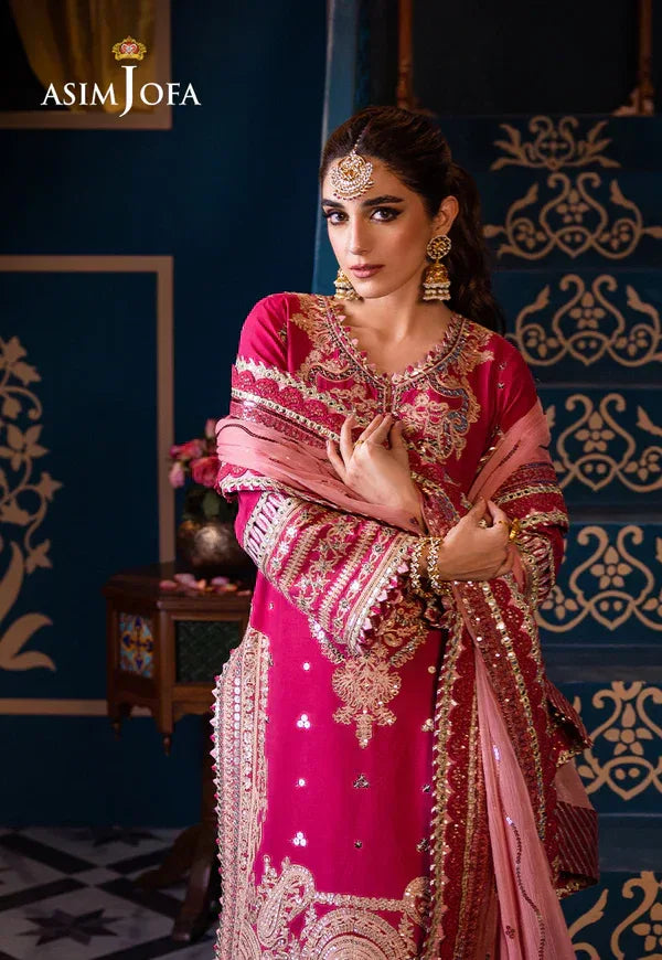 Asim Jofa | Fasana e Ishq Eid Luxury Lawn | AJFI-18 - Aqsa Fabrics