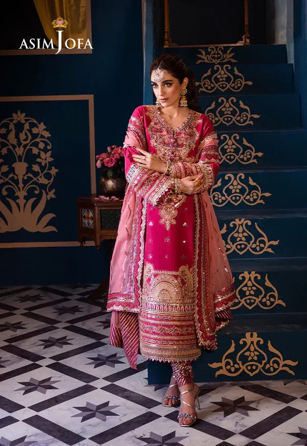 Asim Jofa | Fasana e Ishq Eid Luxury Lawn | AJFI-18 - Aqsa Fabrics