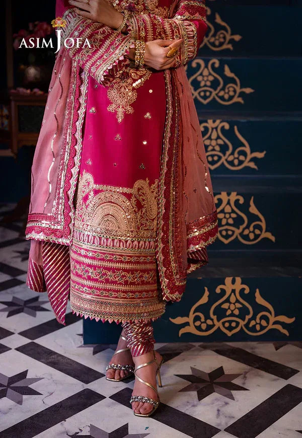 Asim Jofa | Fasana e Ishq Eid Luxury Lawn | AJFI-18 - Aqsa Fabrics