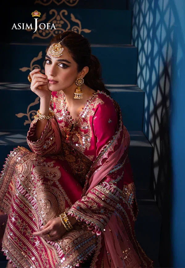 Asim Jofa | Fasana e Ishq Eid Luxury Lawn | AJFI-18 - Aqsa Fabrics