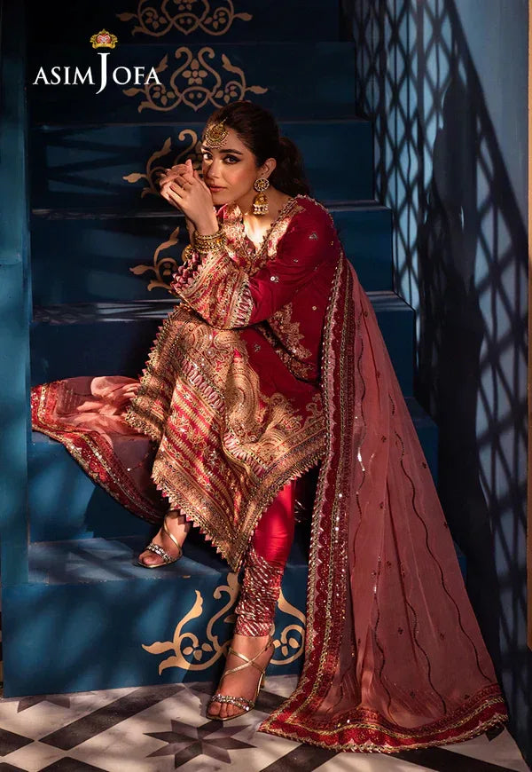 Asim Jofa | Fasana e Ishq Eid Luxury Lawn | AJFI-18 - Aqsa Fabrics