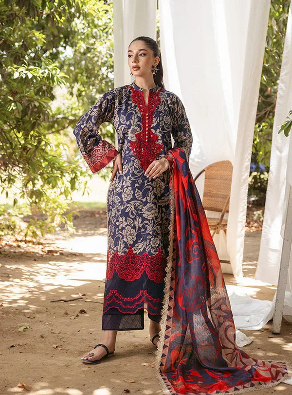 Zainab Chottani | Tahra Lawn 24 | TAMARA - D 7A - Aqsa Fabrics