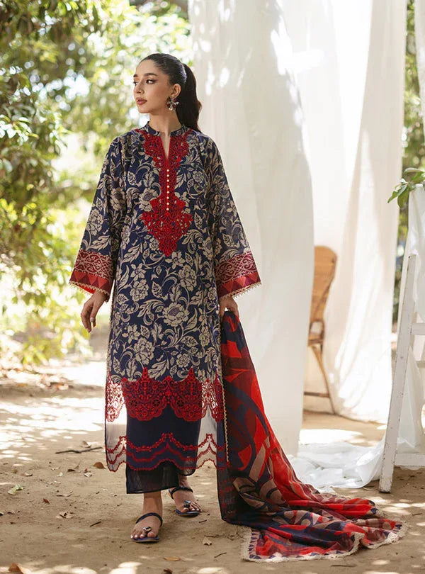 Zainab Chottani | Tahra Lawn 24 | TAMARA - D 7A - Aqsa Fabrics